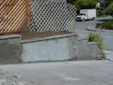 front retaining wall
