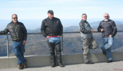 Top of Mt. Hamilton, Dana, Dick, Alberto and John