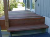 top step and deck
