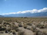 Japanese Internee's view at Manzanar Relocation Center Sunday afternoon