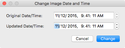 Modify Date/Time Window