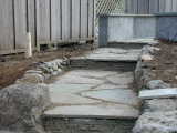 steps to BBQ area