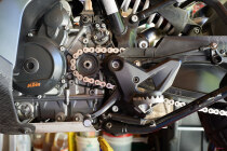 New sprocket positioned
