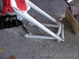 Front forks with swing-arm