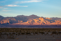 Setting sun at Stovepipe Wells